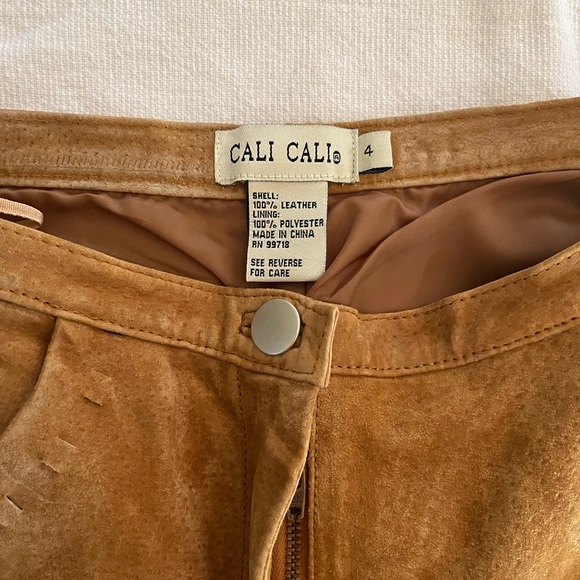 Cali Cali 100% Leather Pants. 28W 30L Cowboy Country Rodeo Summer Vibes - Picture 6 of 16